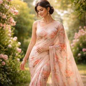 Subhalaxmi saree printed