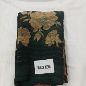 Emerald Bloom Floral Designer Saree